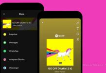 В Snapchat тепер можна ділитися музикою зі Spotify Snapchat Spotify - Музичний берег