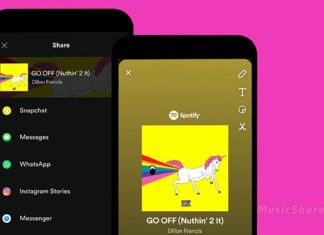 В Snapchat тепер можна ділитися музикою зі Spotify Snapchat Spotify - Музичний берег